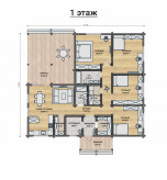 Дом из клееного бруса VZ-478